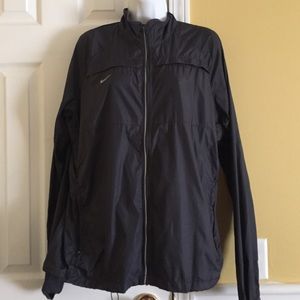 XL NIKE Black Windbreaker Raincoat Jacket