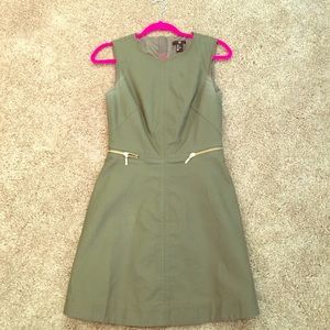 H&M army green day dress.