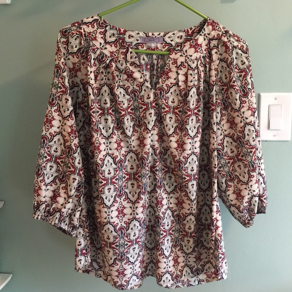 Ezra blouse, Size Large, perfect for 4th July!