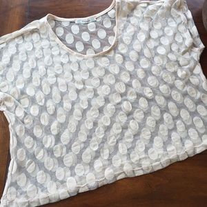 GORGEOUS EUC BOXY SHEER TOP. MEDIUM GORGEOUS EUC BOXY SHEER TOP. MEDIUM