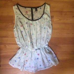 {F21} peplum top