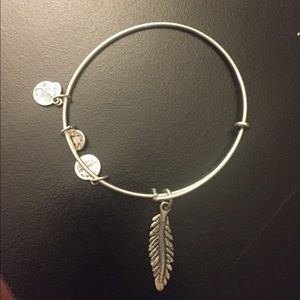 Alex and Ani Feather Charm Bangle