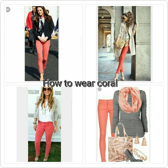 Coral Skinny Denim Jeans - Picture 2 of 2