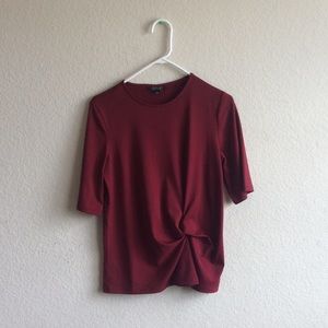 Cherry Knot Front Top