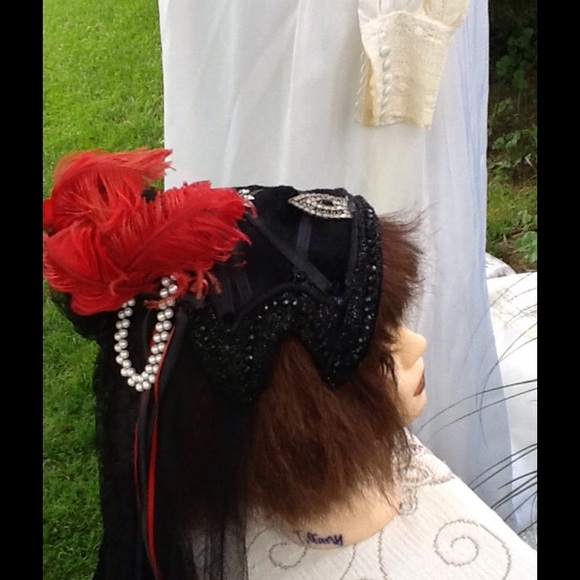 VTG UPCYCLED STEAMPUNK WEDDING HAT main image 4