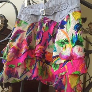 Nanette Lepore floral skirt - size 2