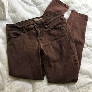 Free People rolled crop skinny jean