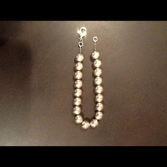 Sterling Silver Bead Bracelet