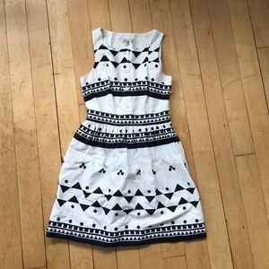 J.Crew Black and White Dress Sz 0