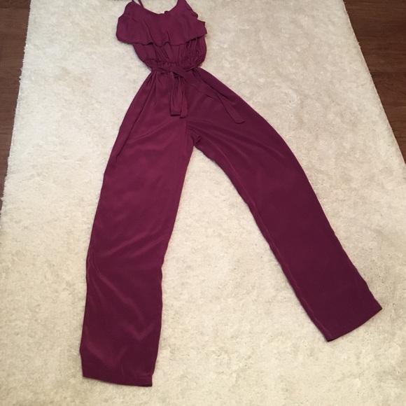 Maroon jumpsuit