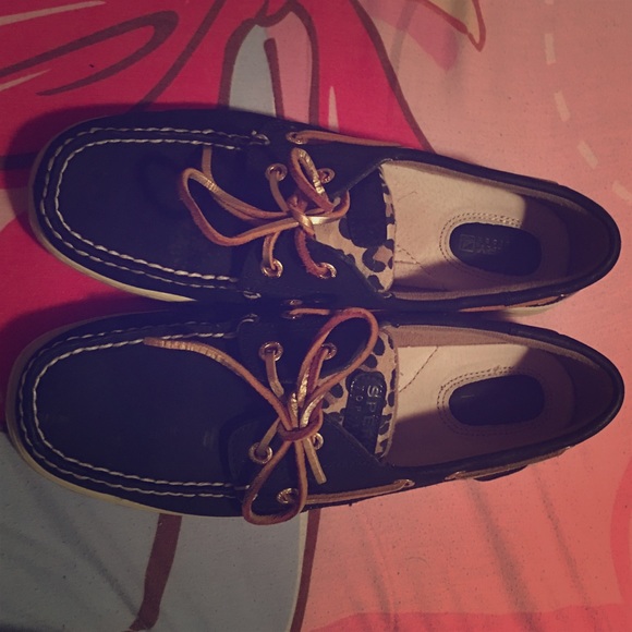 Black and Gold Sperry's