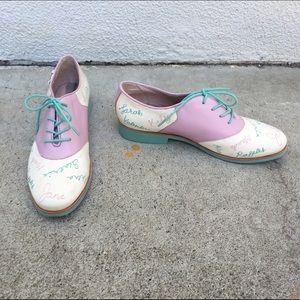 Rachel Antonoff fr Bass Pastel Saddle Shoes Size9m