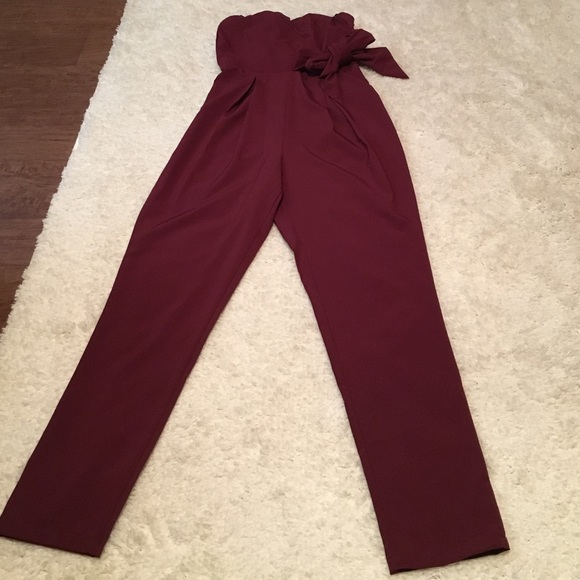 Strapless jumpsuit