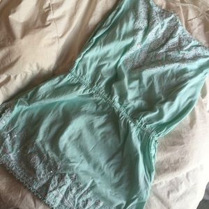 Mint colored beach coverup
