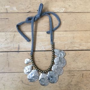 Silver and gold necklace