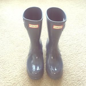 Hunter Original Short Gloss Rain Boots sz 6