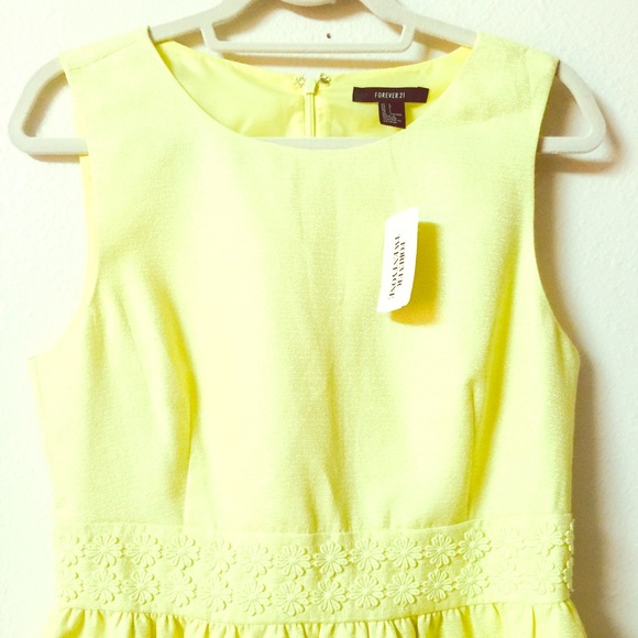 NWT Forever 21 brand yellow dress