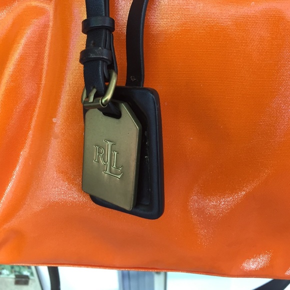 Ralph Lauren orange bag/ detachable shoulder strap