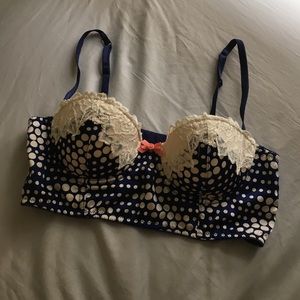 Anthropologie polka dot 34B bra