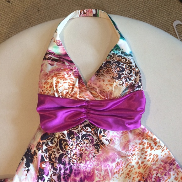 B. Darlin Evening Halter Dress