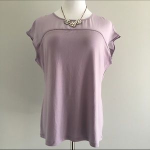 The Limited lavender cap sleeve top