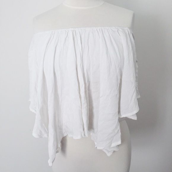 🎉 FREE PEOPLE Merpati Over The Shoulder Top - Picture 2 of 4