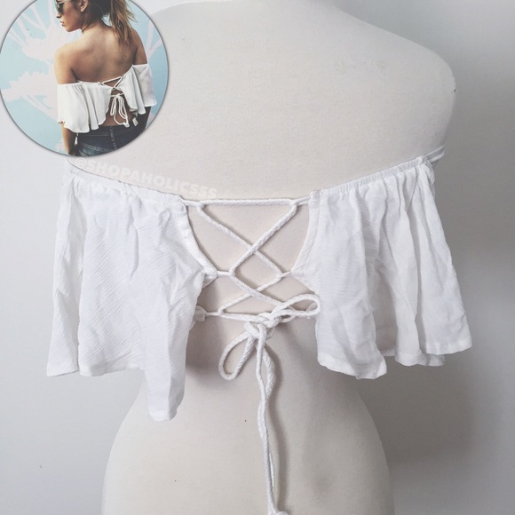 🎉 FREE PEOPLE Merpati Over The Shoulder Top - Picture 3 of 4