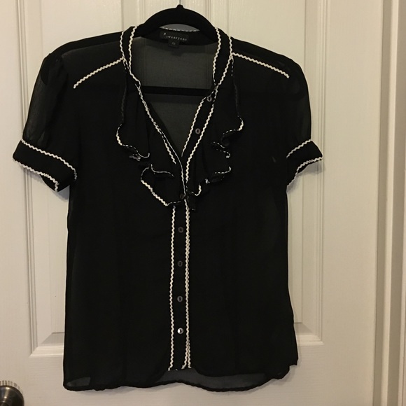 Sheer Ruffle Blouse - Picture 3 of 4