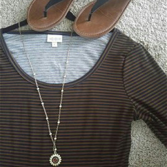 JDEPAZ LuLaRoe Nicole Striped Swing Dress - sz L