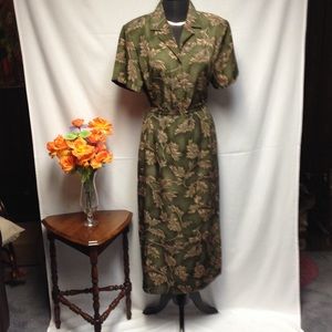 2 piece blouse and skirt.