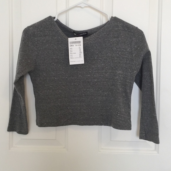 NWT Grey Brandy Melville Top🌿✨
