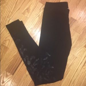 Express Floral Embellished Leggings