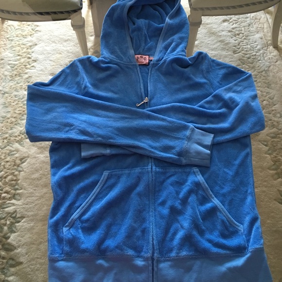 Juicy Couture Velour Zip Up Hooded Jacket