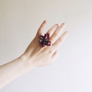 Mother of Pearl Flower Ring - UNIQUE