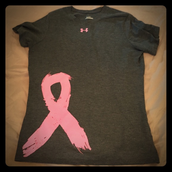 Dark Grey Breast Cancer Awareness Under Armor Tee