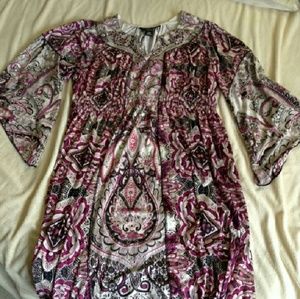 Purple Patterned Dress