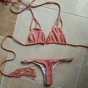 ❗️SOLD❗️Acacia Bikinis Set Papaya S/M