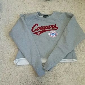 Cougars Cropped Crewneck