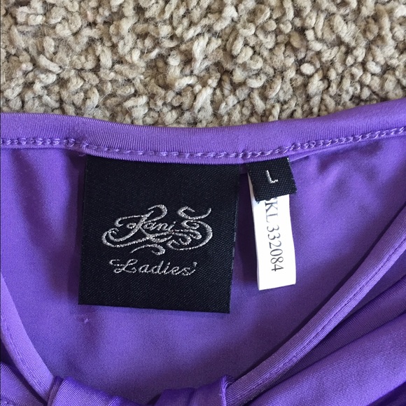 Purple Silky Halter Top - Picture 3 of 3