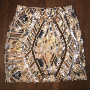 Sequined skirt!