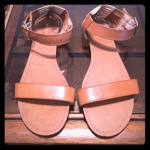 Mossimo Tan & Gold Sandals