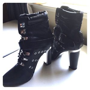Black ankle boots