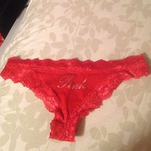 Red PINK VS thong