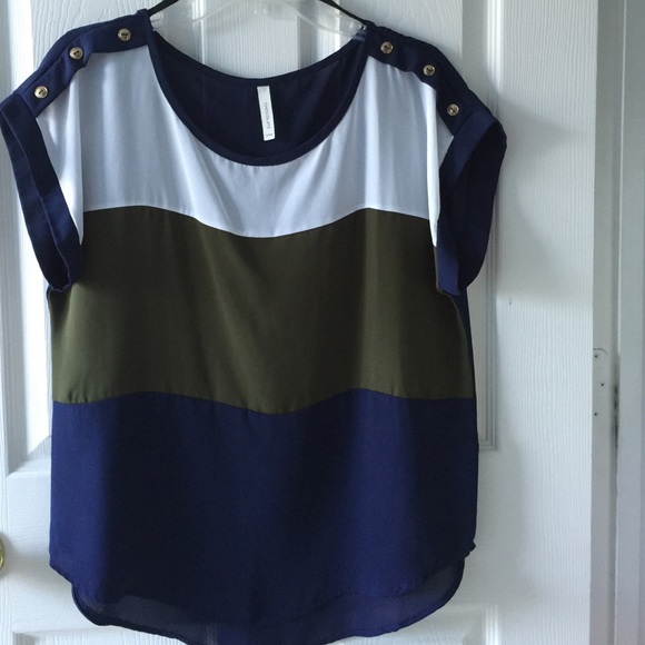 Navy blue blouse
