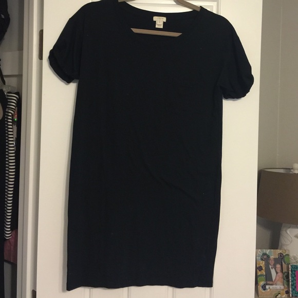 Black J Crew t shirt dress