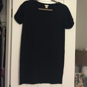 Black J Crew t shirt dress