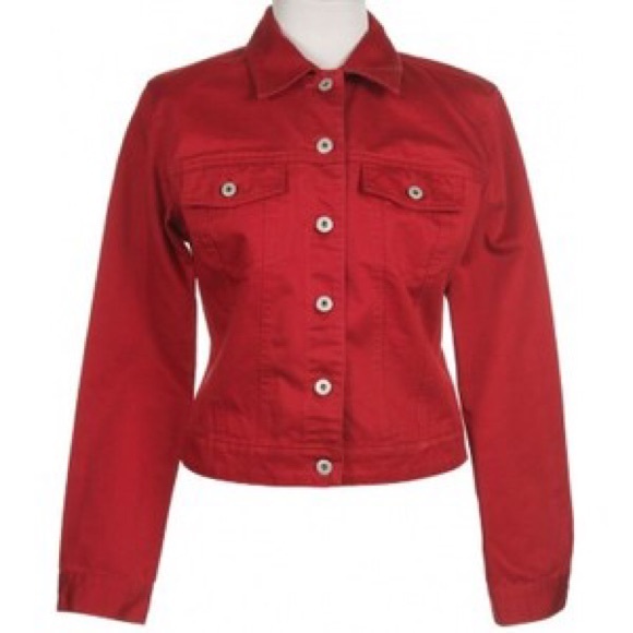 Gap - Red Extra Small Denim Coat