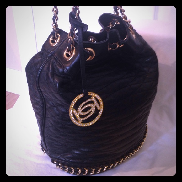 Bebe purse with gold chain