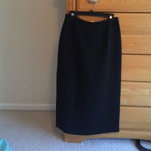 Long black dress skirt