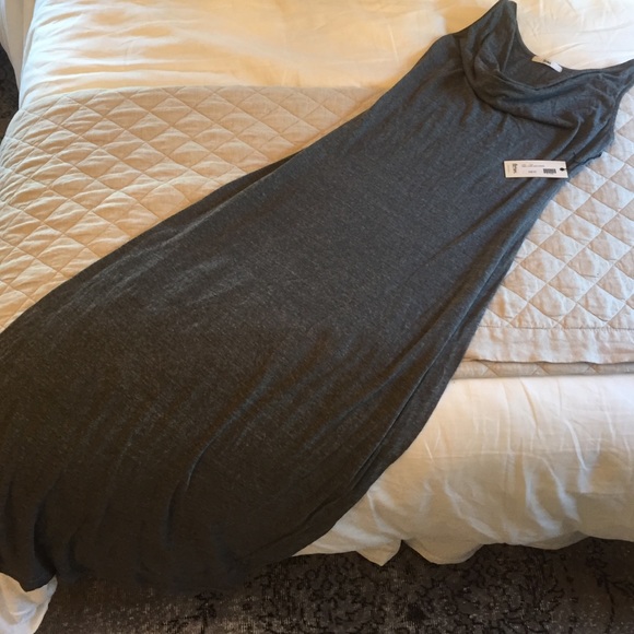 Grey Cowl Maxi Dress